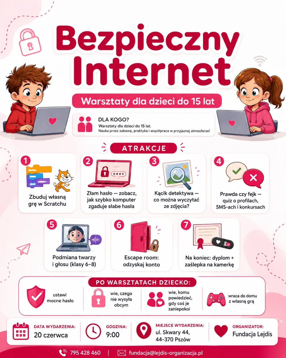 Bezpieczny Internet — warsztaty komputerowe dla dzieci